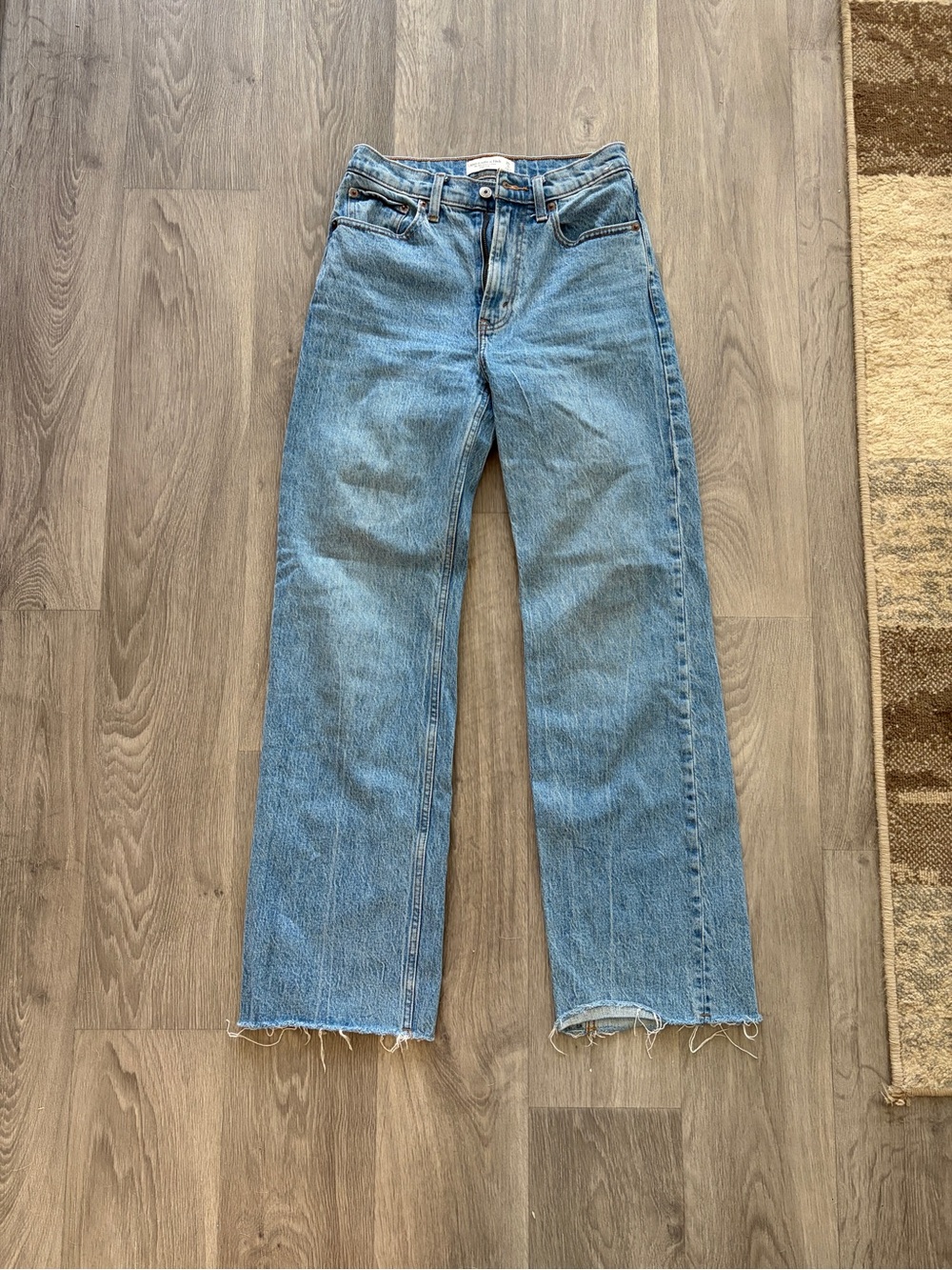 Abercrombie & Fitch Light Blue Wide Leg Jeans